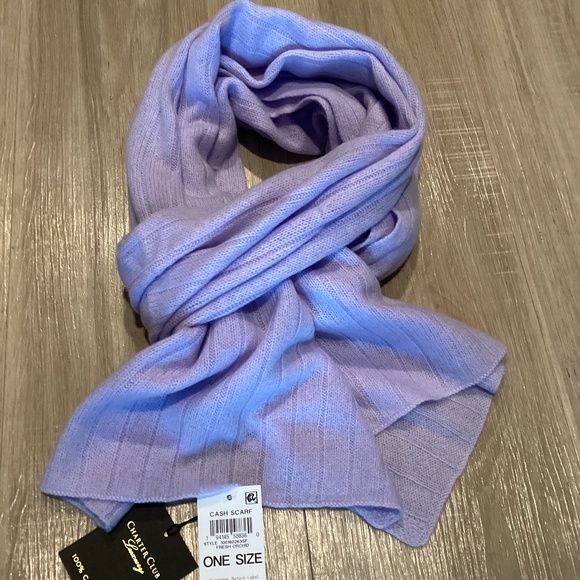 Charter Club Ribbed 100% Cashmere Scarf - Picture 1 of 4